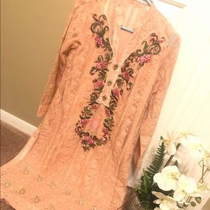 Beautiful peach fancy shirt